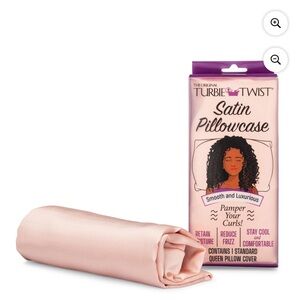 New in Box Pink Turbie Twist Satin Pillowcase